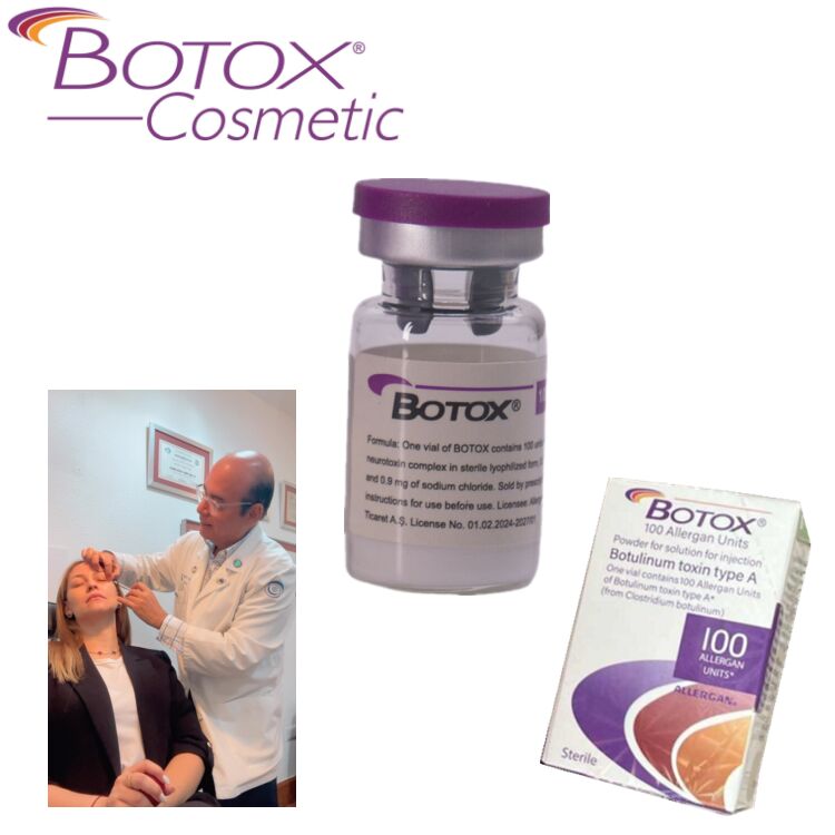 Toxina Botulínica 100 Unidades Toxina para Remover Rugas Aplicação Facial Peptídeo Pó Liofilizado
