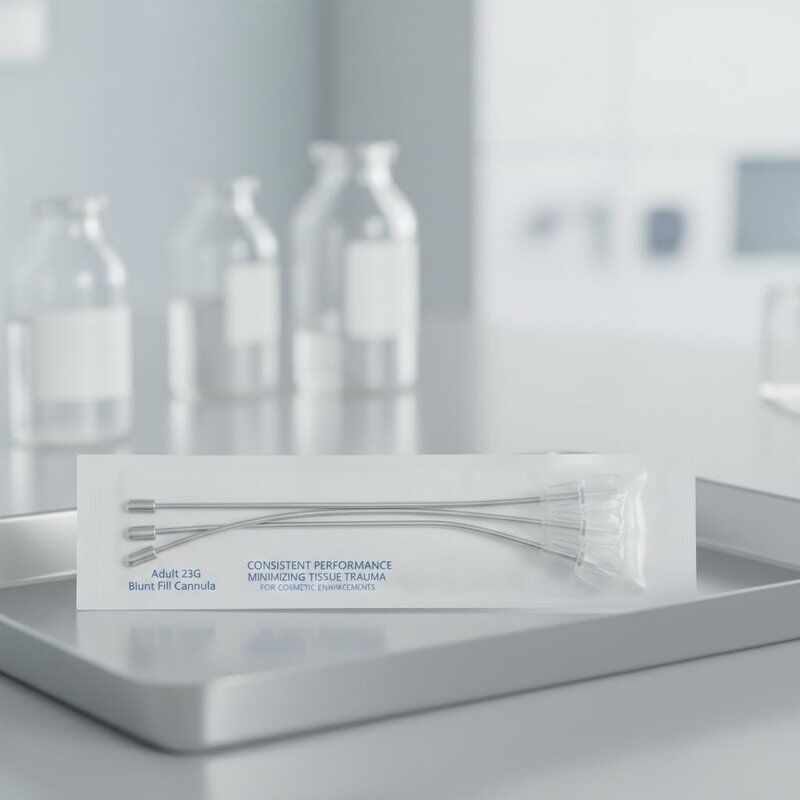 Cánulas de preenchimento contundente 23G para adultos que fornecem desempenho consistente e minimizam o trauma nos tecidos durante as melhorias cosméticas