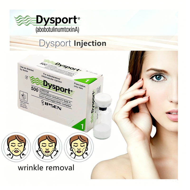 Tratamento estético confiável para injeção de Dysport de grau médico para contorno facial e remoção de rugas Toxina botulínica 500 unidades