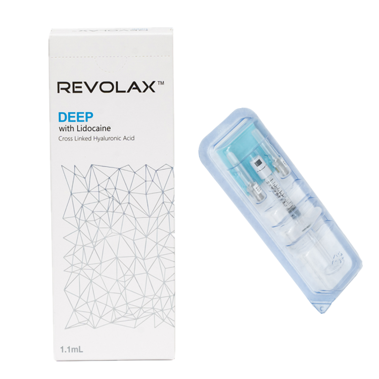 1.1 ml Revolax Deep HA Dermal Filler para rugas faciais profundas Adicionar volume aos lábios