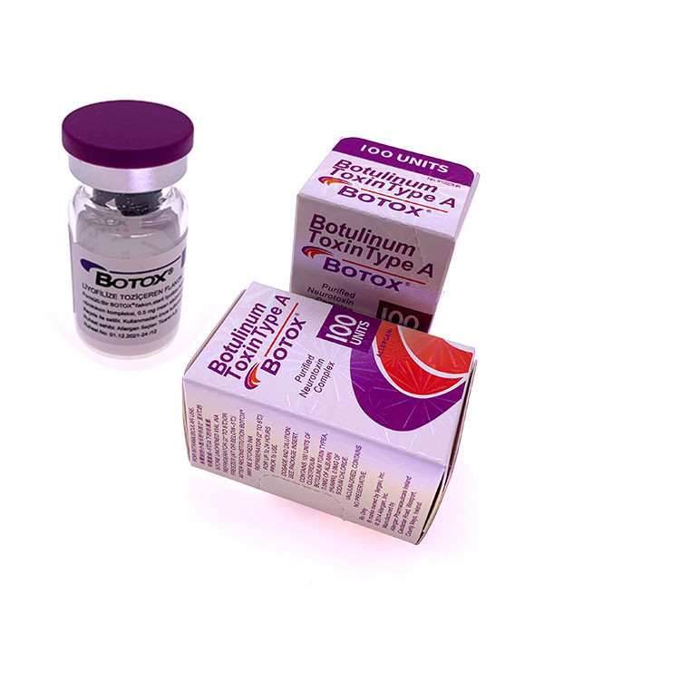 Datilografe a uma injeção de Allergan de 100 unidades a toxina Botulinum enchimento cutâneo