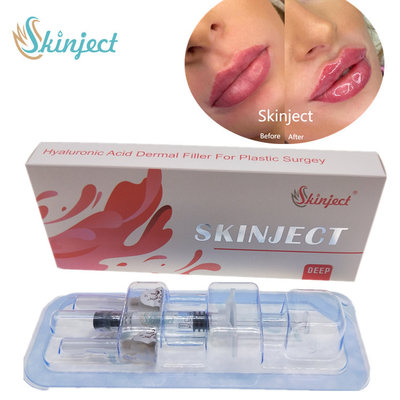 Enchimentos cutâneos ácidos hialurónicos profundos dos bordos 2ml de Skinject injetáveis