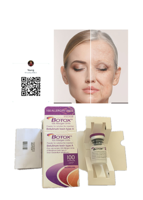 Toxina Botulinum  Allergan 100 enchimentos cutâneos das unidades para cuidados com a pele