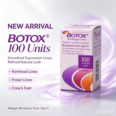BOTOX 100 unidades Injecção Anti- Rugas Tratamento Facial Estético Alergênico Toxina Botulínica Tipo A